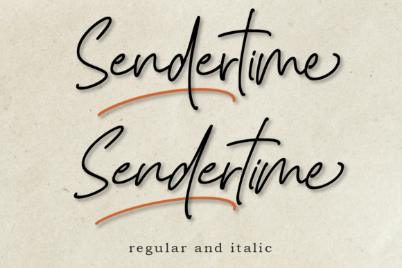 Sendertime Font Poster 13