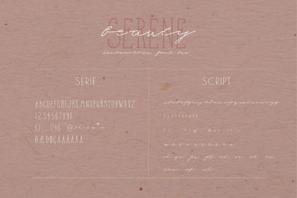 Serene Beauty Font Poster 5