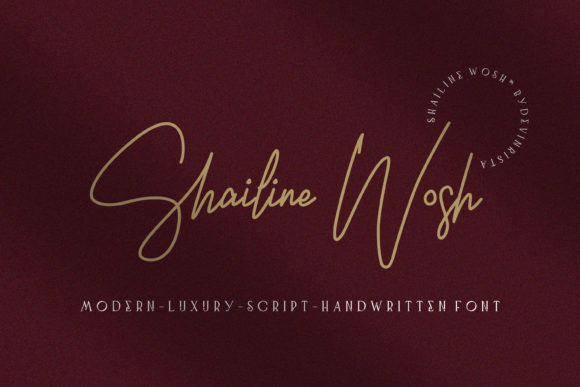 Shailine Wosh Font Poster 11