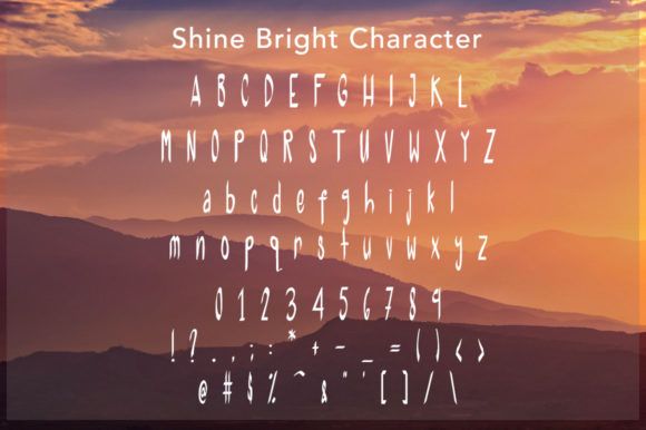 Shine Bright Font Poster 5