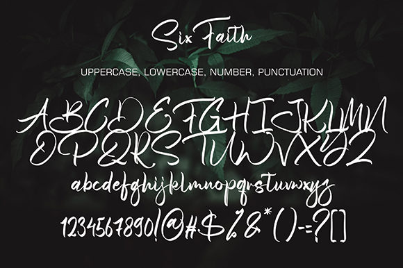 Sixfaith Font Poster 8