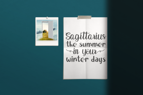 Smart Sagittarius Duo Font Poster 4