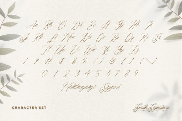 Smith Signature Font Poster 4