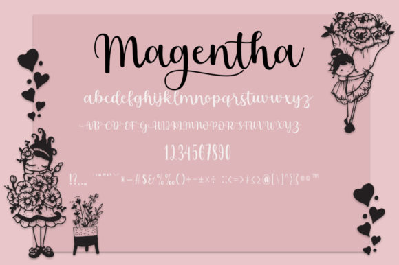 Something Magentha Font Poster 7