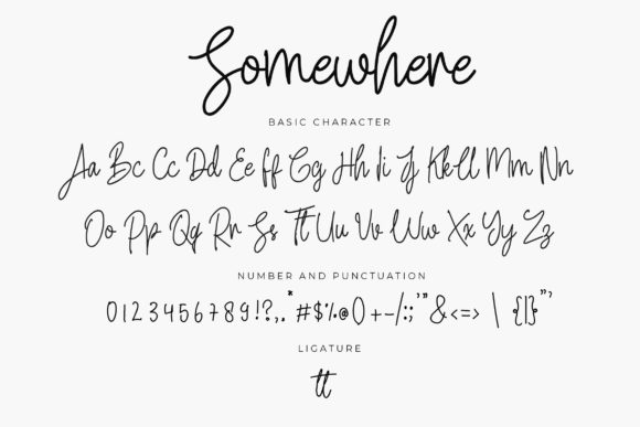 Somewhere Font Poster 6