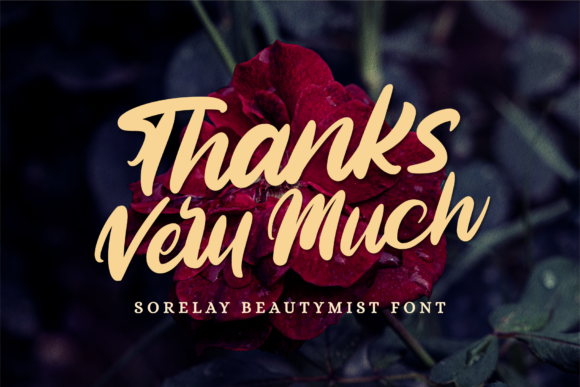 Sorelay Beautymist Font Poster 10