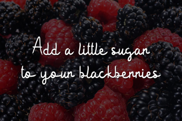 Sour Blackberry Font Poster 4