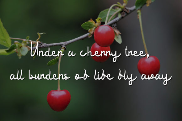 Sour Cherry Font Poster 2