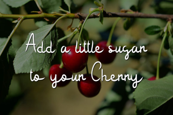 Sour Cherry Font Poster 4