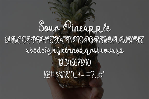 Sour Pineapple Font Poster 5