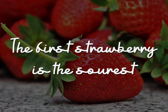 Sour Strawberry Font Poster 2