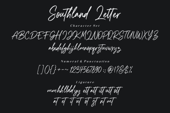Southland Letter Font Poster 9