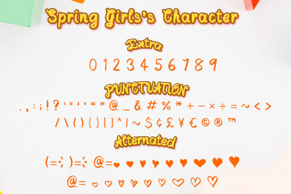 Spring Girls Font Poster 3