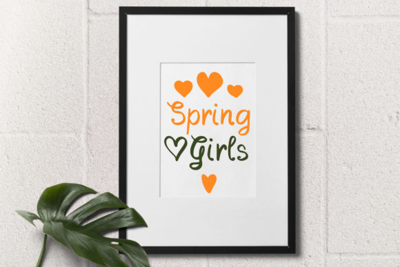 Spring Girls Font Poster 4