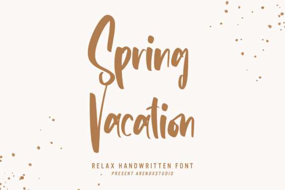 Spring Vacation Font Poster 1