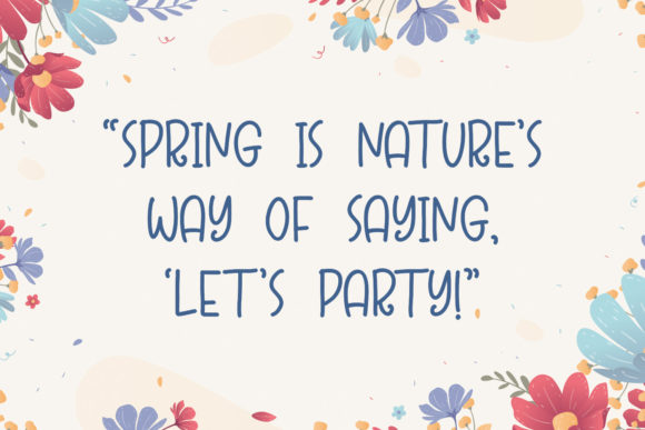 Springtime Font Poster 2