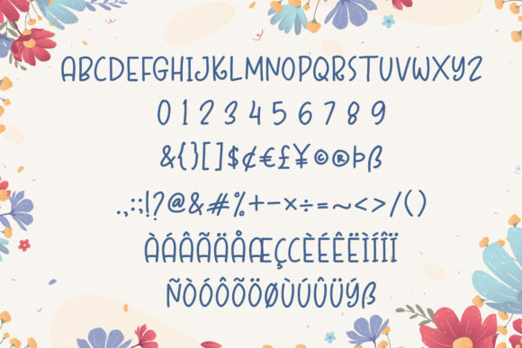 Springtime Font Poster 10