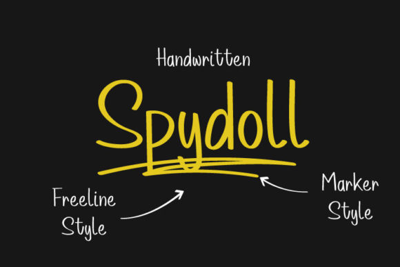 Spydoll Font Poster 4