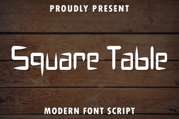 Square Table Font Poster 1