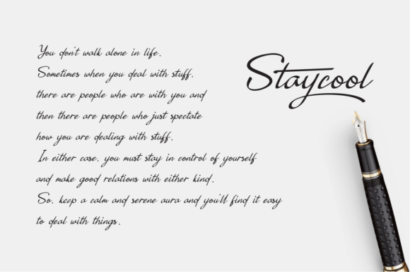 Staycool Font Poster 6