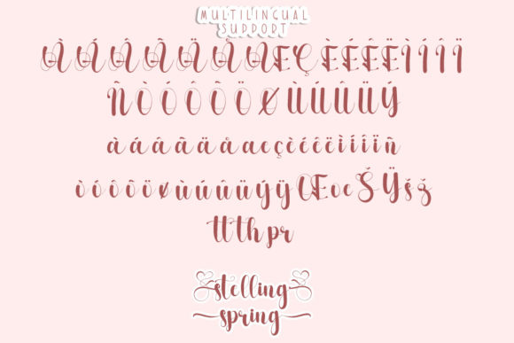 Stelling Spring Font Poster 12