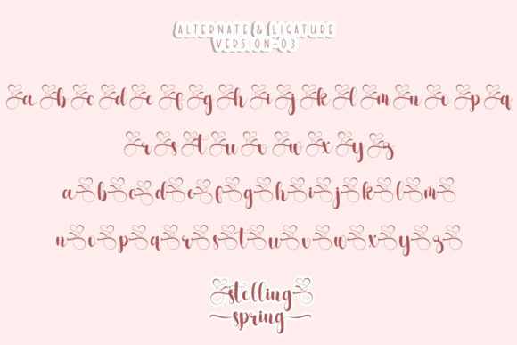 Stelling Spring Font Poster 7