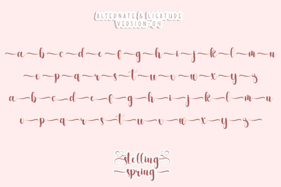 Stelling Spring Font Poster 8