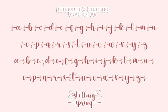 Stelling Spring Font Poster 10