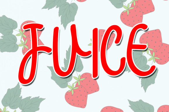 Strawberry Font Poster 4