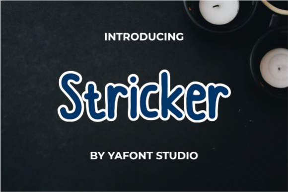 Stricker Font Poster 2