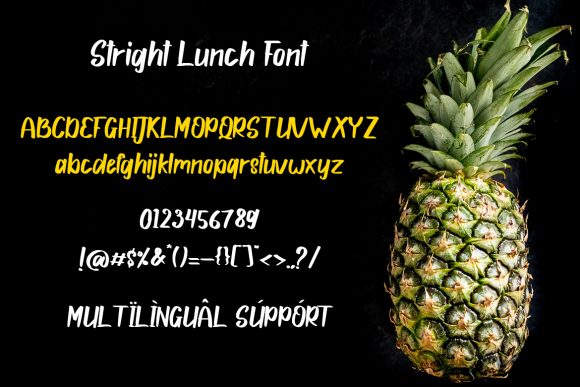 Stright Lunch Font Poster 6