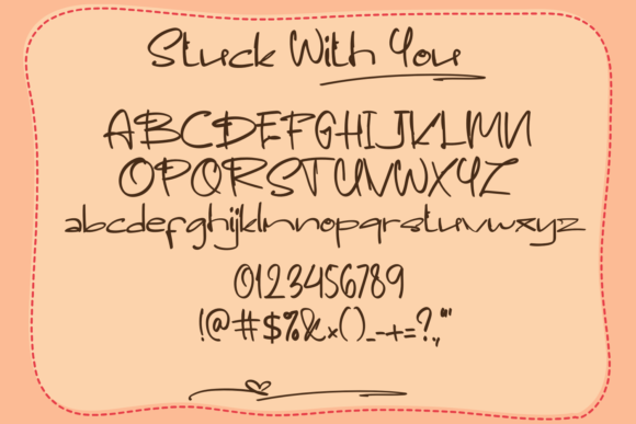 Stuck with You Font Poster 3