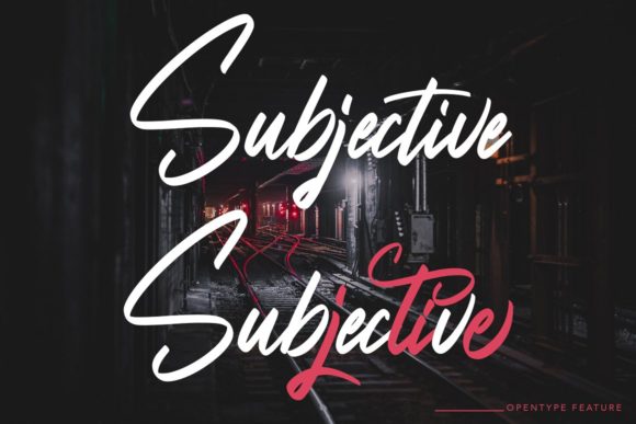 Subjective Font Poster 4