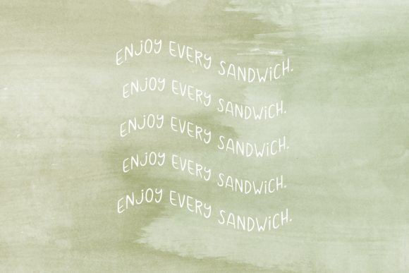 Submarine Sandwich Font Poster 3