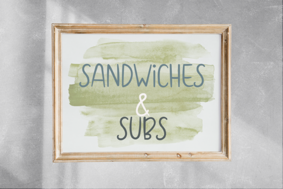 Submarine Sandwich Font Poster 5