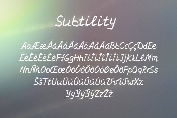 Subtility Font Poster 3