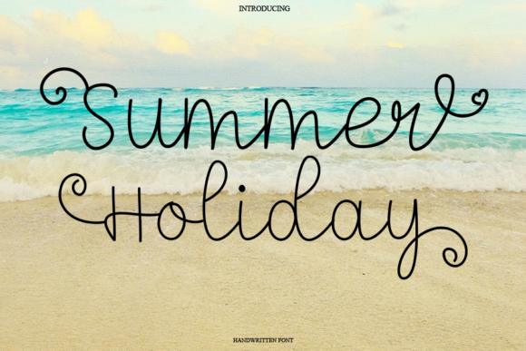 Summer Holiday Font Poster 1