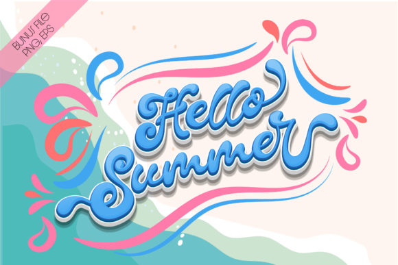 Summer Party Font Poster 3