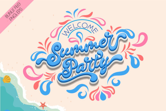 Summer Party Font Poster 5