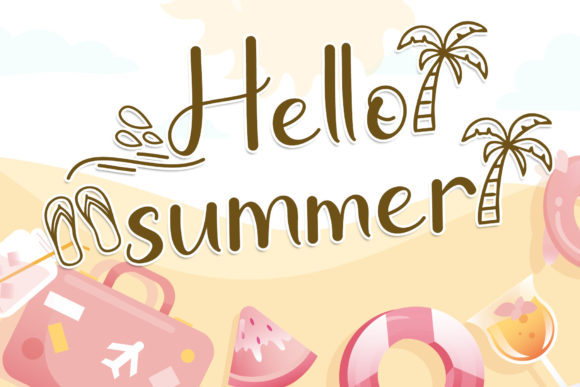 Summer Story Font Poster 3