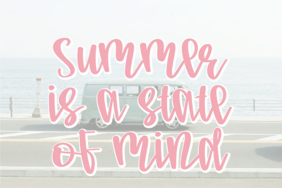 Summer Vacation Font Poster 6