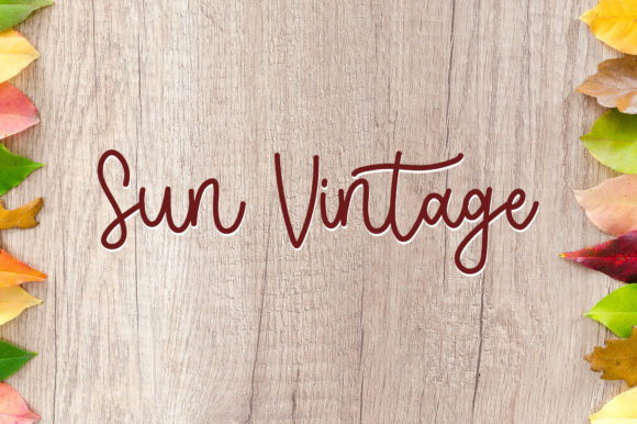 Sun Vintage Font Poster 1