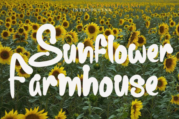 Sunflower Farmhouse Font Poster 1
