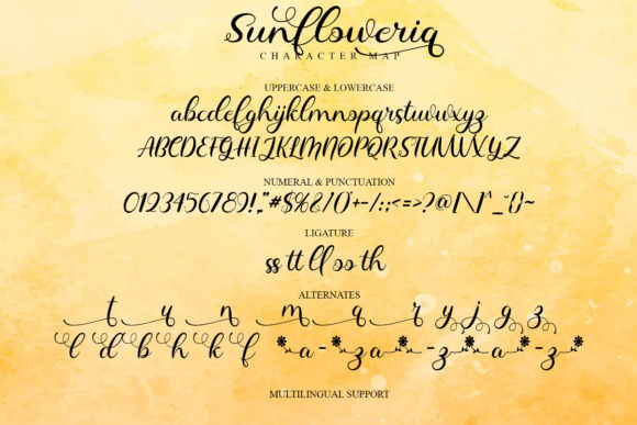 Sunfloweria Font Poster 7