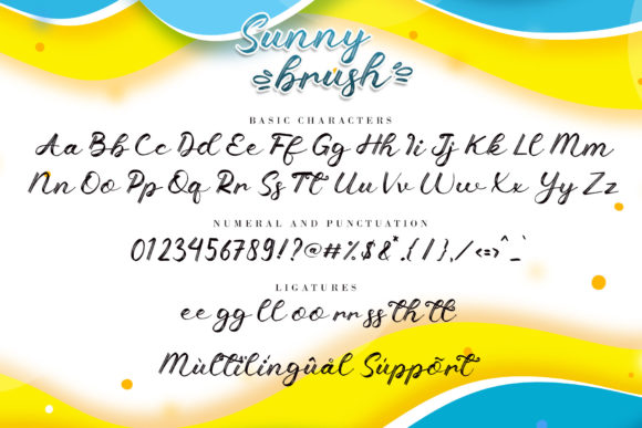 Sunny Brush Font Poster 9