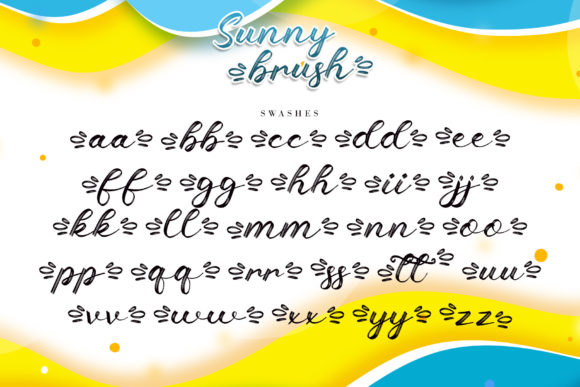 Sunny Brush Font Poster 10