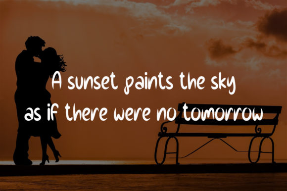 Sunset Lover Font Poster 4