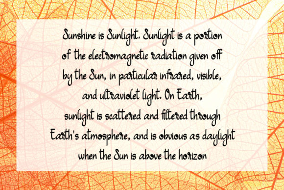 Sunshine Font Poster 4