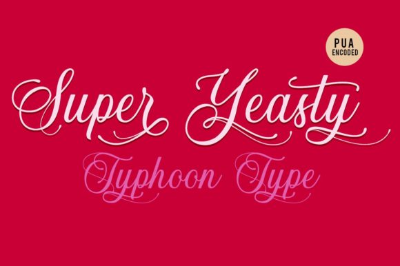 Super Yeasty Font Poster 3