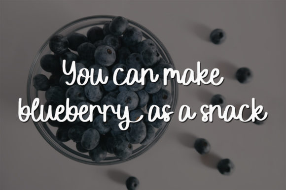 Sweet Blueberry Font Poster 3